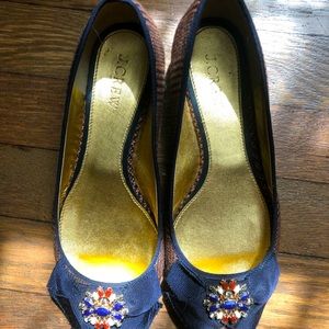 J. Crew size 6 Plaid Ballet Slippers with Bow